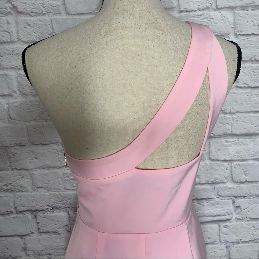 NWT NBD x Naven Mona Asymmetrical Dress in Light Lotus Pink - Picture 7 of 16